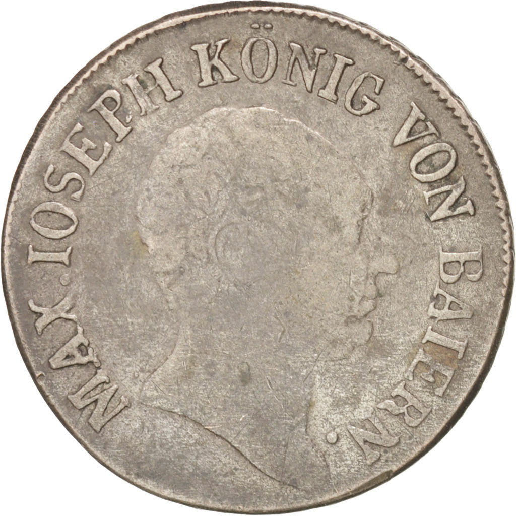 Coin, German States, BAVARIA, Maximilian IV, Josef, 6 Kreuzer, 1811, VF(20-25)