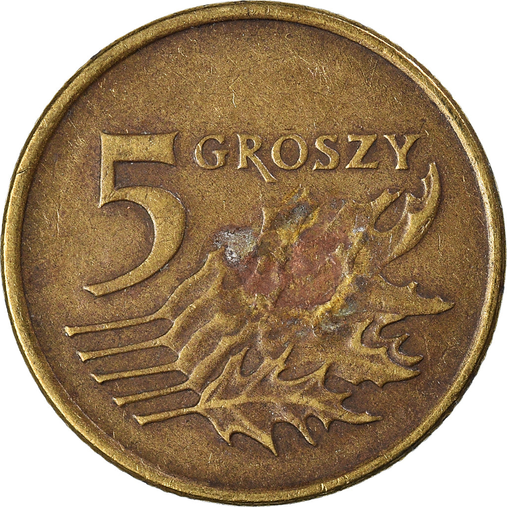Munten, Polen, 5 Groszy, 1991