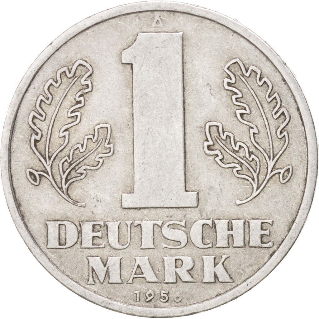 GERMAN-DEMOCRATIC REPUBLIC, Mark, 1956, Berlin, KM #13, EF(40-45), Aluminum,...
