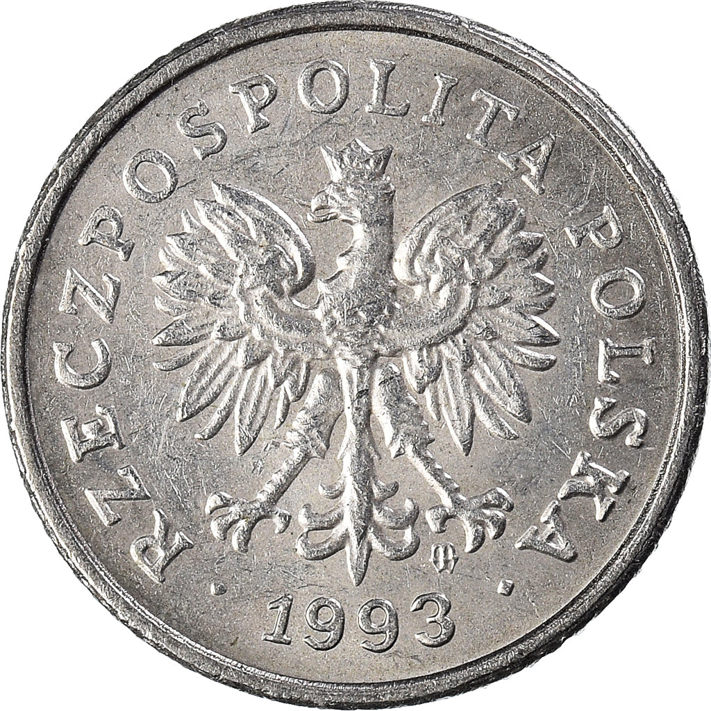 Moneta, Polonia, 10 Groszy, 1993