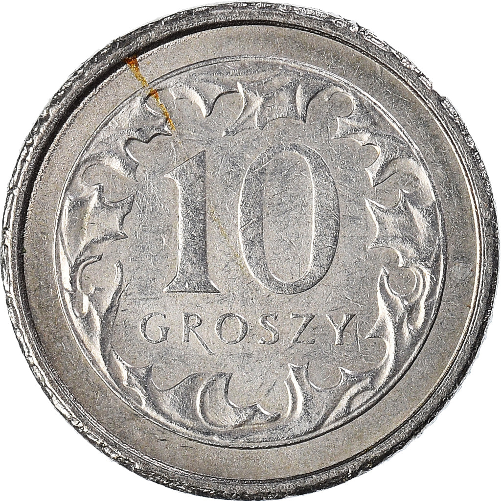 Moneta, Polonia, 10 Groszy, 1993