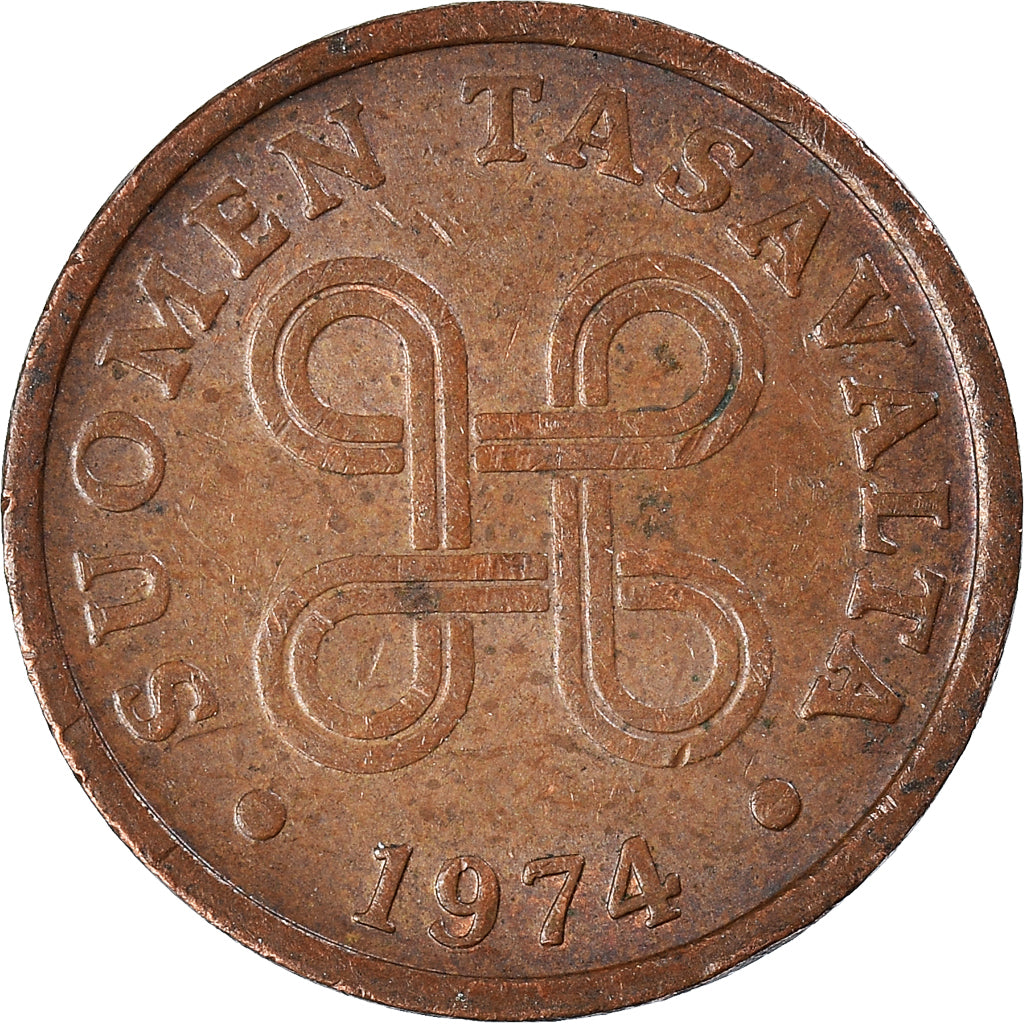 Moneta, Finlandia, 5 Pennia, 1974