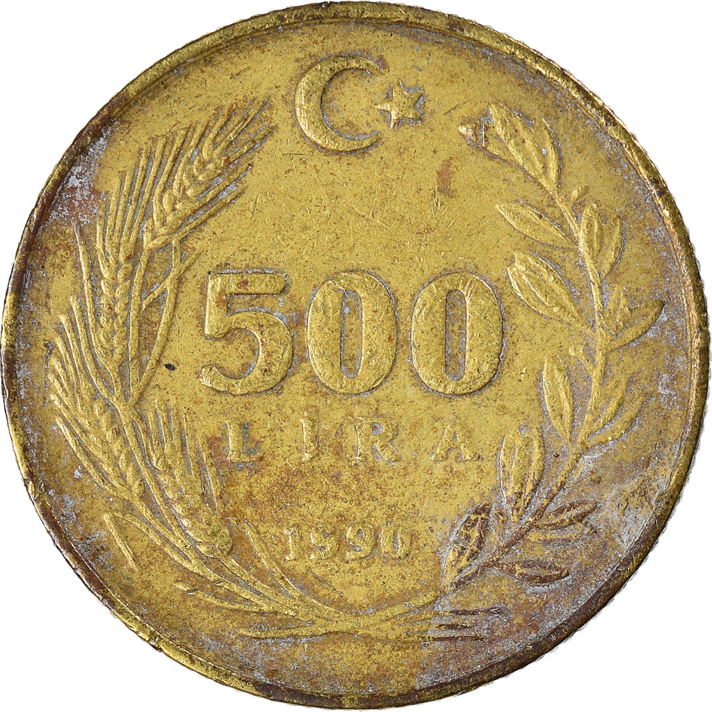 Moneda, Turquía, 500 Lira, 1990