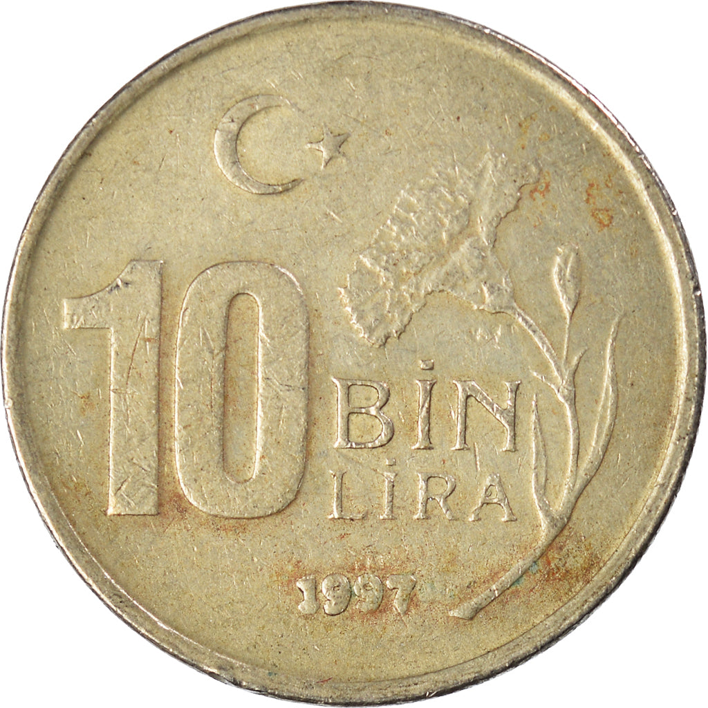 Moneta, Turchia, 10000 Lira, 10 Bin Lira, 1997