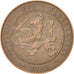 Coin, Netherlands, Wilhelmina I, 2-1/2 Cent, 1906, AU(50-53), Bronze, KM:134