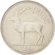 IRELAND REPUBLIC, Punt, Pound, 1990, KM #27, EF(40-45), Copper-Nickel, 31.1,...