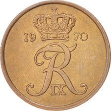 DENMARK, 5 Ore, 1970, Copenhagen, KM #848.1, AU(55-58), Bronze, 24, 6.00