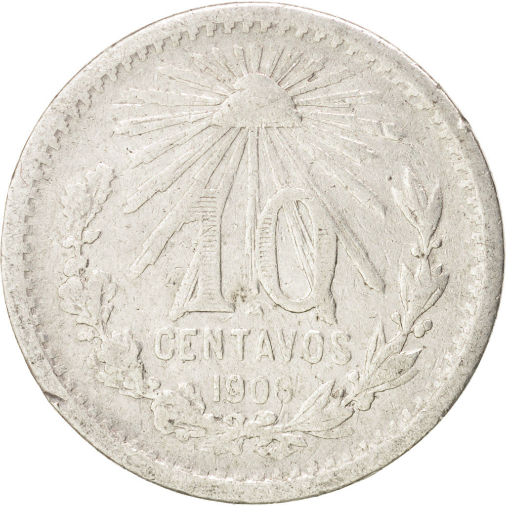 Munten, Mexico, 10 Centavos, 1906, FR+, Zilver, KM:428