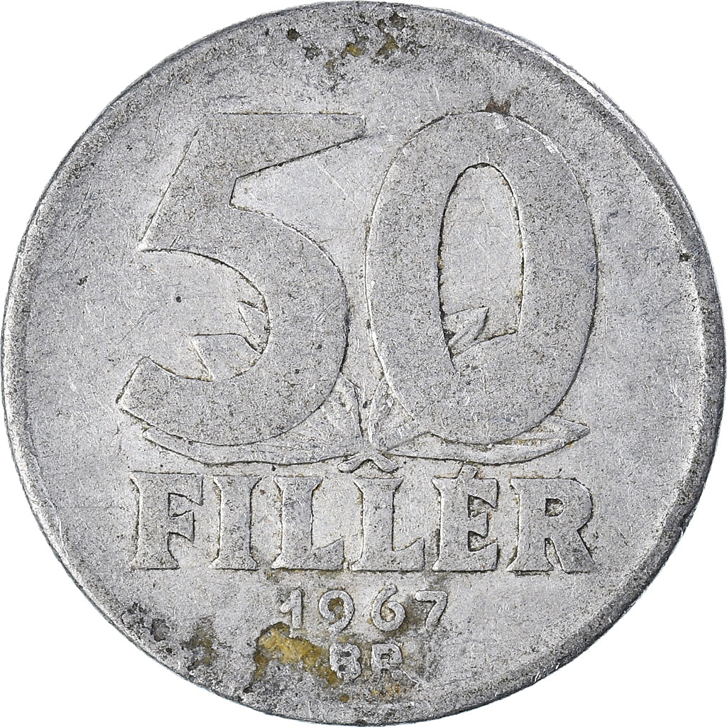 Moneta, Ungheria, 50 Fillér, 1967