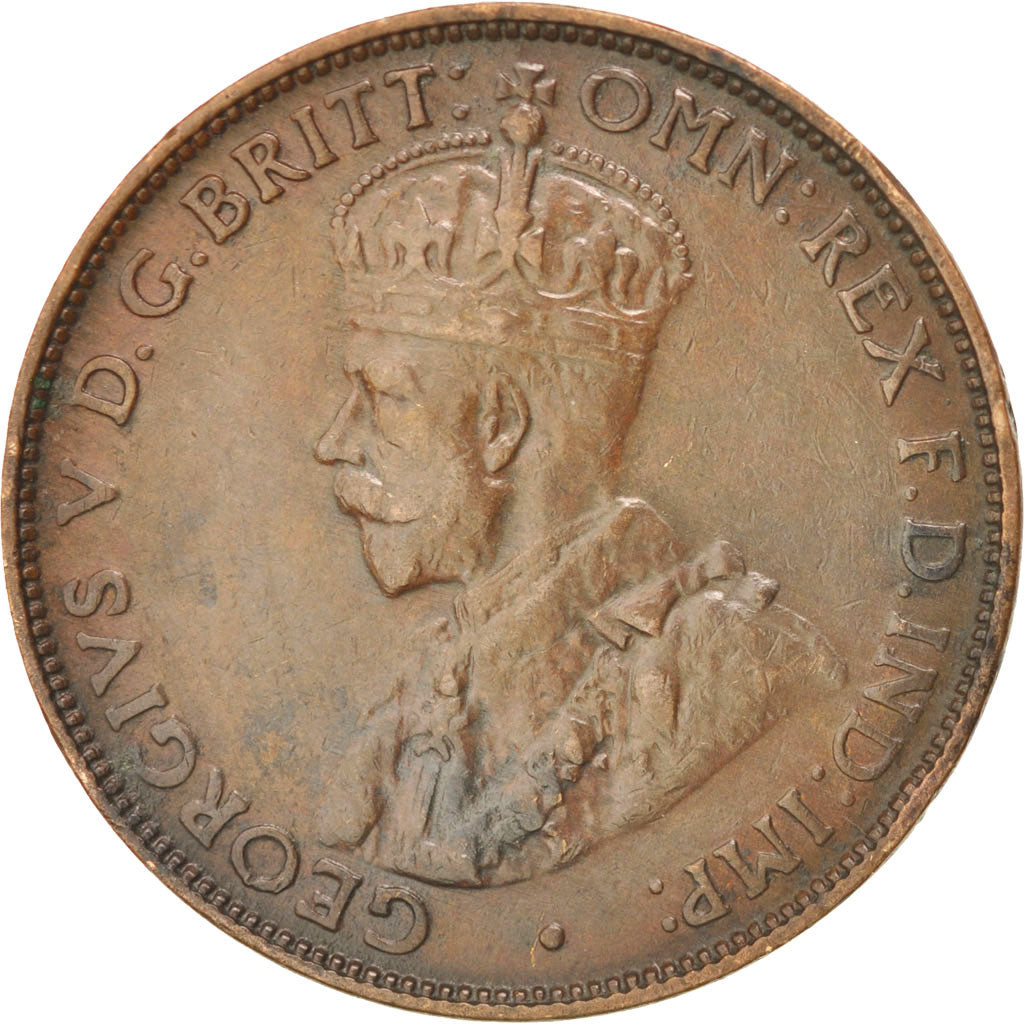 Moneta, Australia, George V, 1/2 Penny, 1928, BB+, Bronzo, KM:22