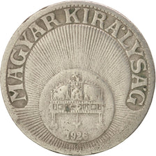 HUNGARY, 10 Filler, 1926, Budapest, KM #507, VF(30-35), Copper-Nickel, 19, 2.97