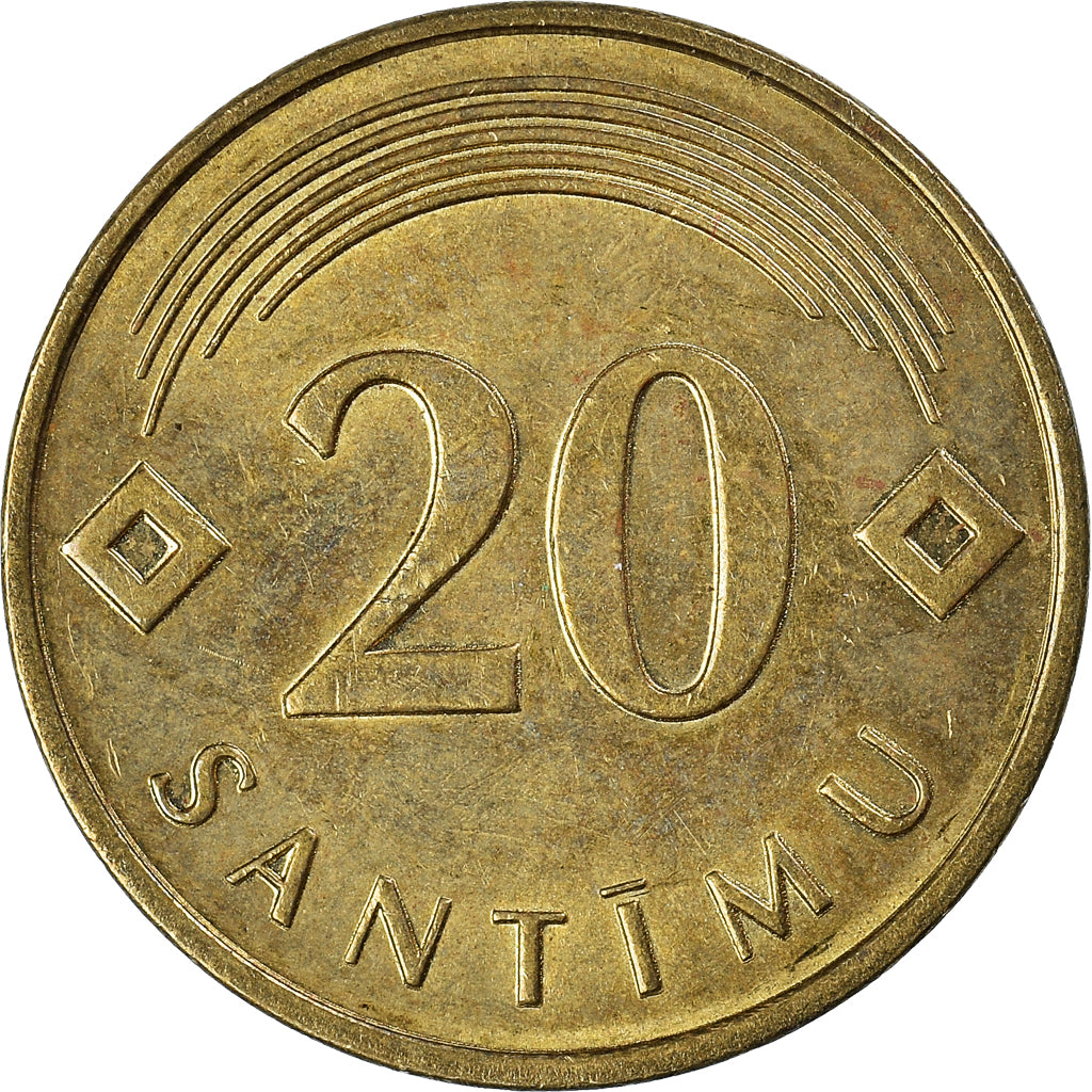 Moneta, Lettonia, 20 Santimu, 2009