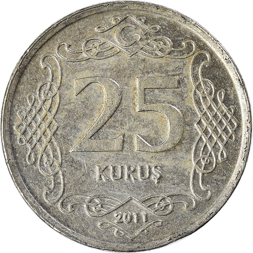 Moneta, Turchia, 25 Kurus, 2011