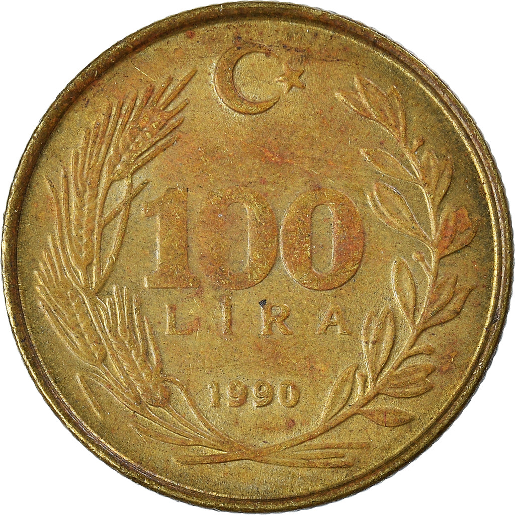 Moneta, Turchia, 100 Lira, 1990