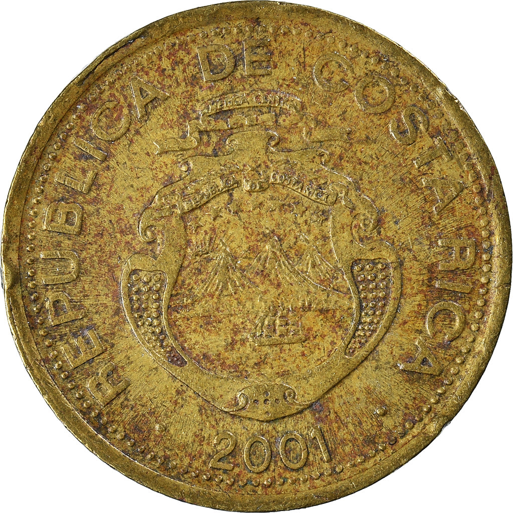 Münze, Costa Rica, 5 Colones, 2001