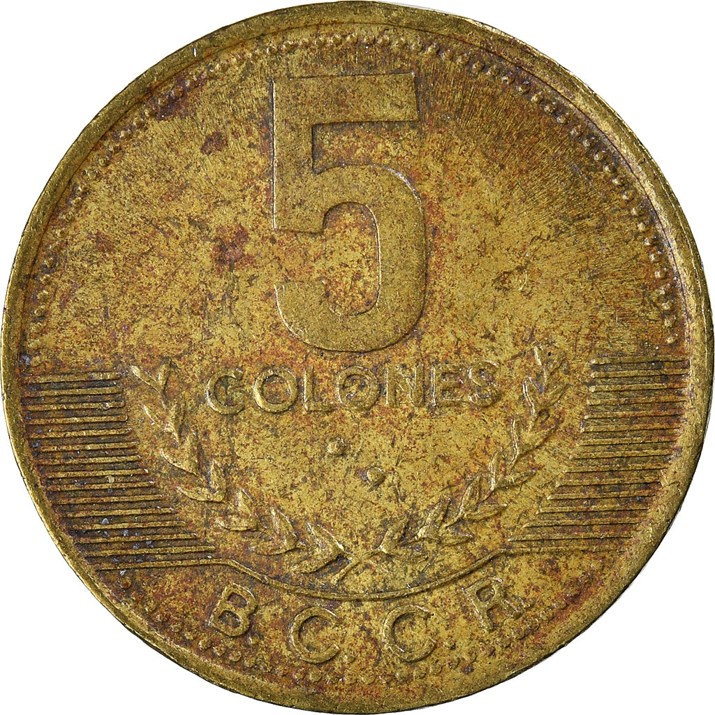 Münze, Costa Rica, 5 Colones, 2001