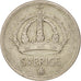 SWEDEN, 50 Ore, 1945, KM #817, EF(40-45), Silver, 22, 4.84
