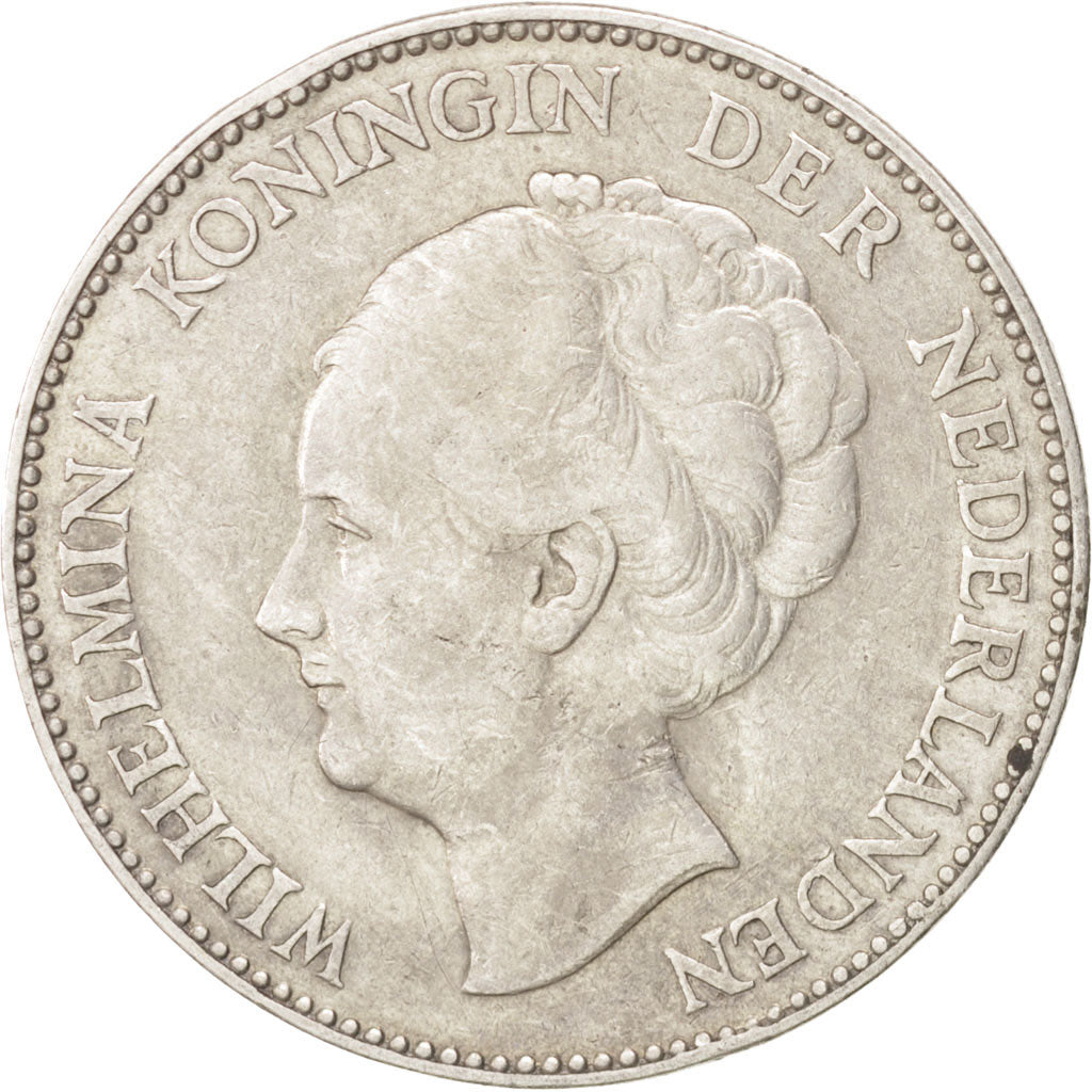 Coin, Netherlands, Wilhelmina I, Gulden, 1924, EF(40-45), Silver, KM:161.1