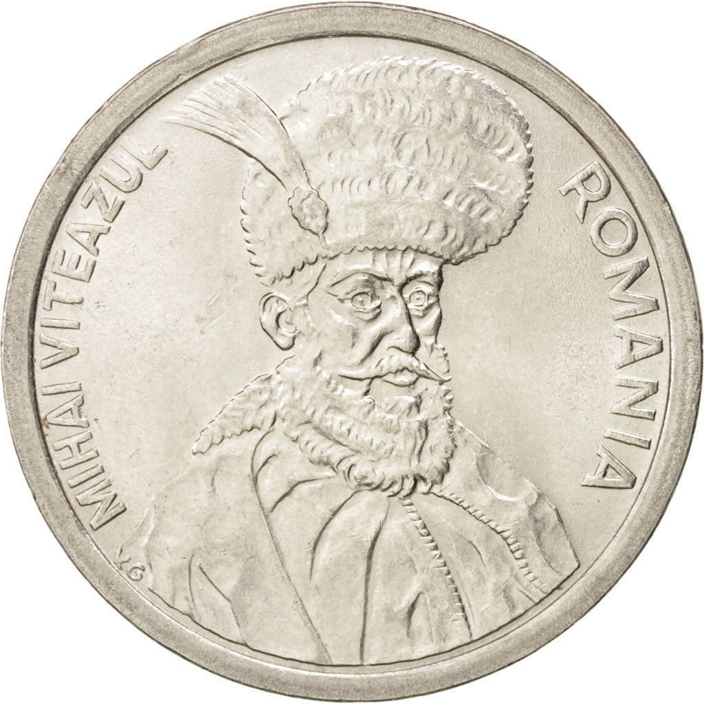 ROMANIA, 100 Lei, 1993, KM #111, MS(63), Nickel Plated Steel, 29, 8.75