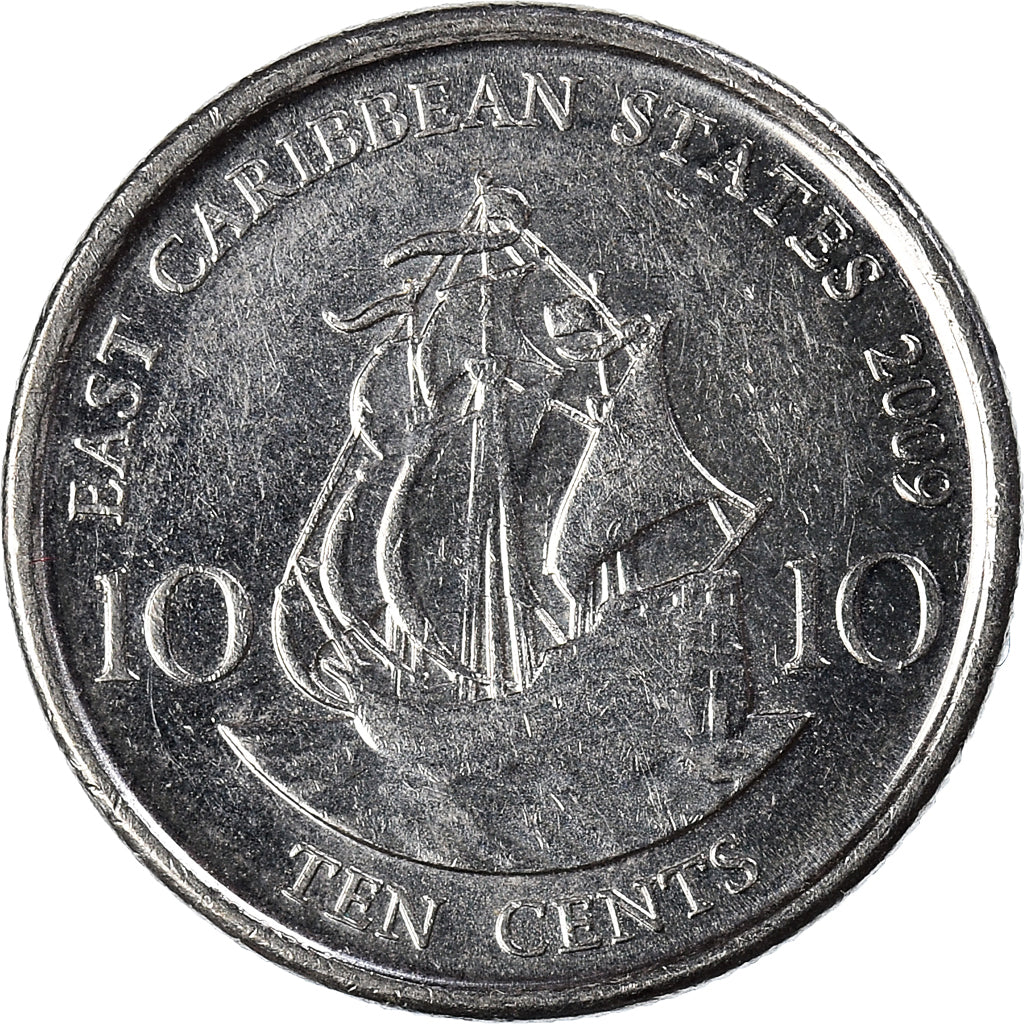 Moneta, Stati dei Caraibi Orientali, 10 Cents, 2009