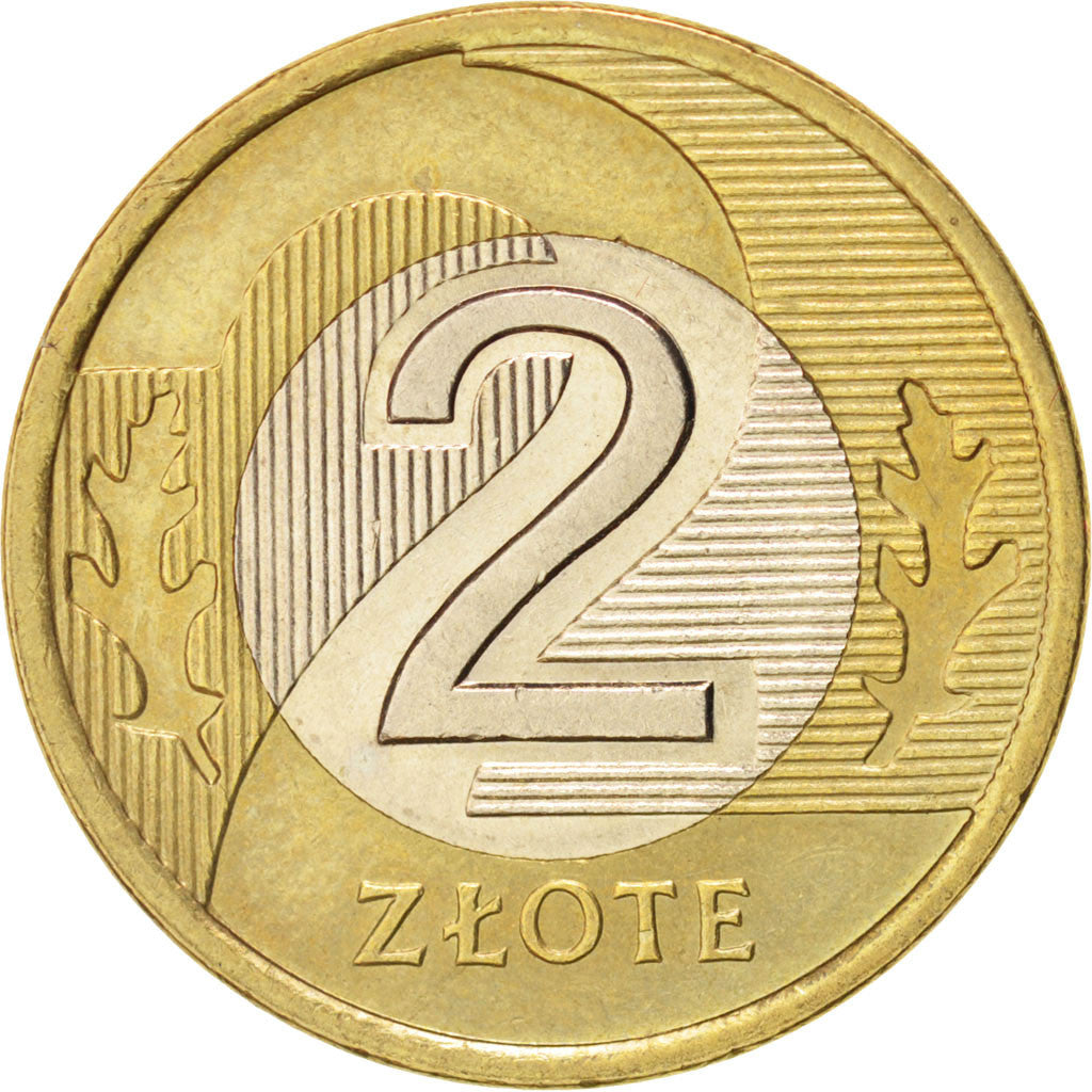 Moneda, Polonia, 2 Zlote, 1995, SC, Bimetálico, KM:283