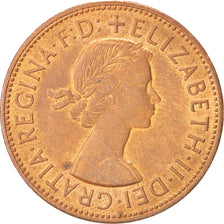 Coin, Great Britain, Elizabeth II, Penny, 1966, MS(60-62), Bronze, KM:897