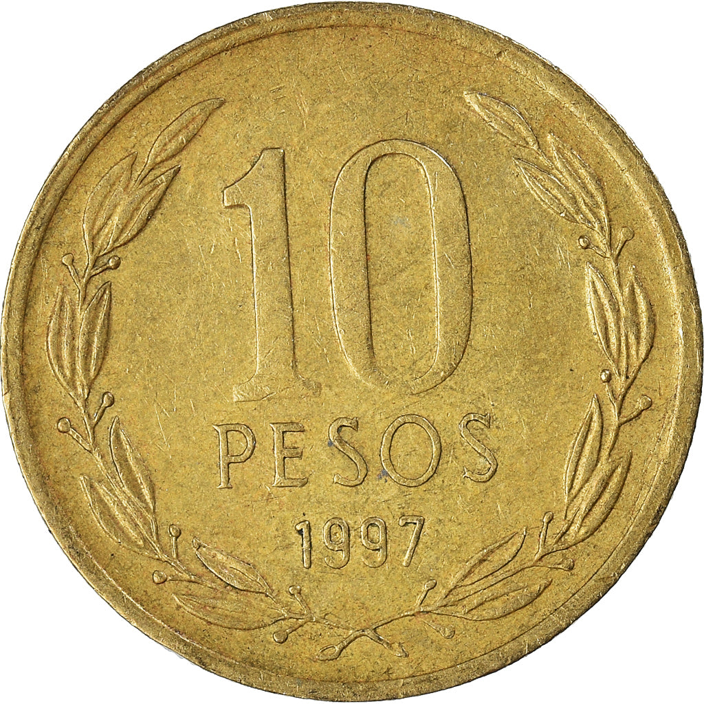Coin, Chile, 10 Pesos, 1997
