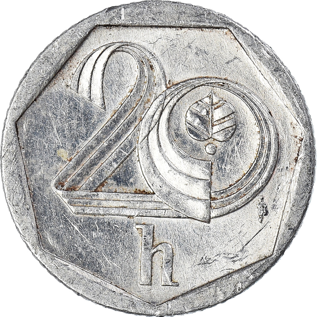 Moneta, Czechy, 20 Haleru, 1998