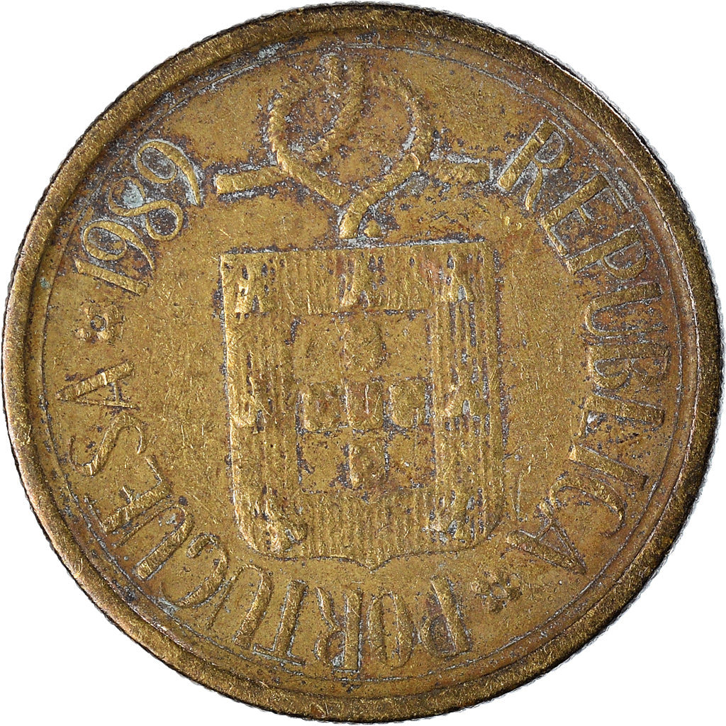 Coin, Portugal, 5 Escudos, 1989