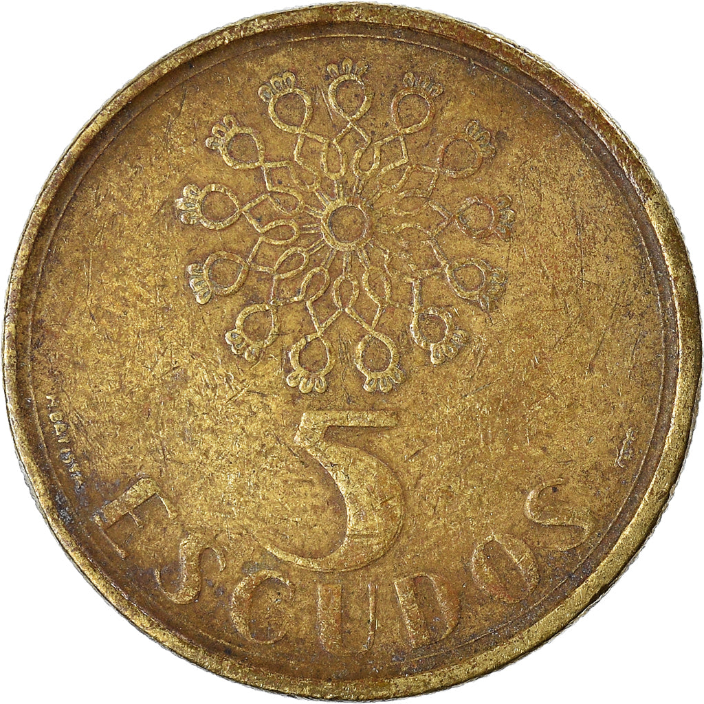 Coin, Portugal, 5 Escudos, 1989