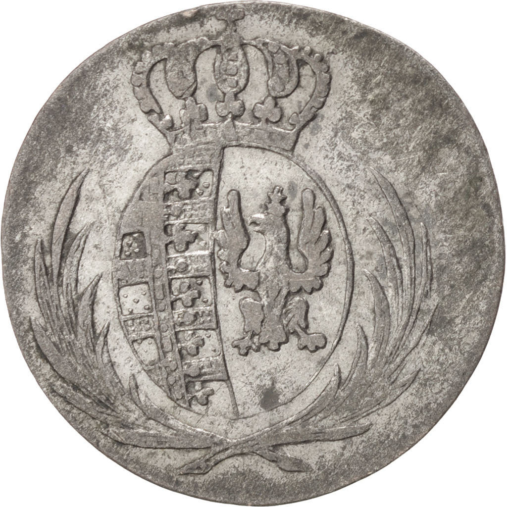 POLAND, 5 Groszy, 1812, KM #83, EF(40-45), Silver, 20, 1.91