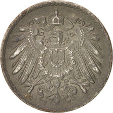 Coin, GERMANY - EMPIRE, 5 Pfennig, 1917, Stuttgart, EF(40-45), Iron, KM:19