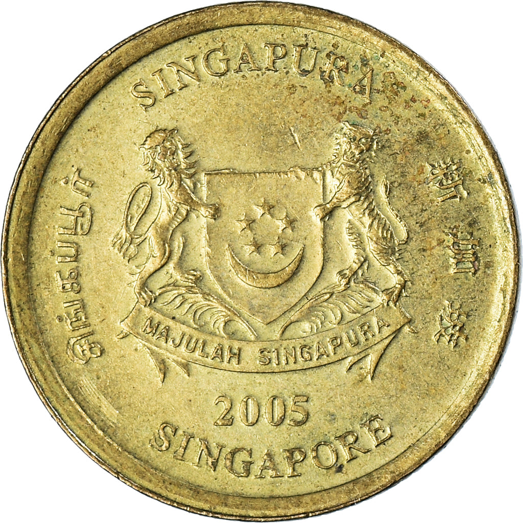 Moneda, Singapur, 5 Cents, 2005