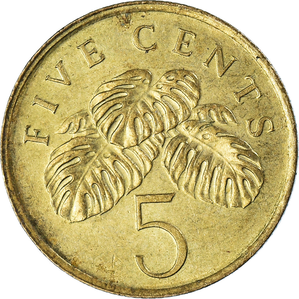 Moneda, Singapur, 5 Cents, 2005