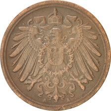 Coin, GERMANY - EMPIRE, Wilhelm II, Pfennig, 1908, Berlin, AU(55-58), Copper