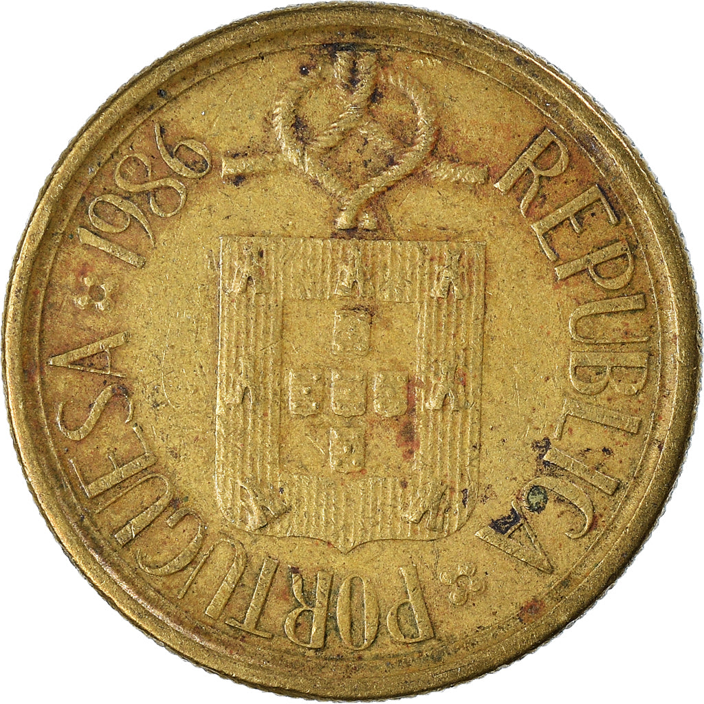 Coin, Portugal, 5 Escudos, 1986