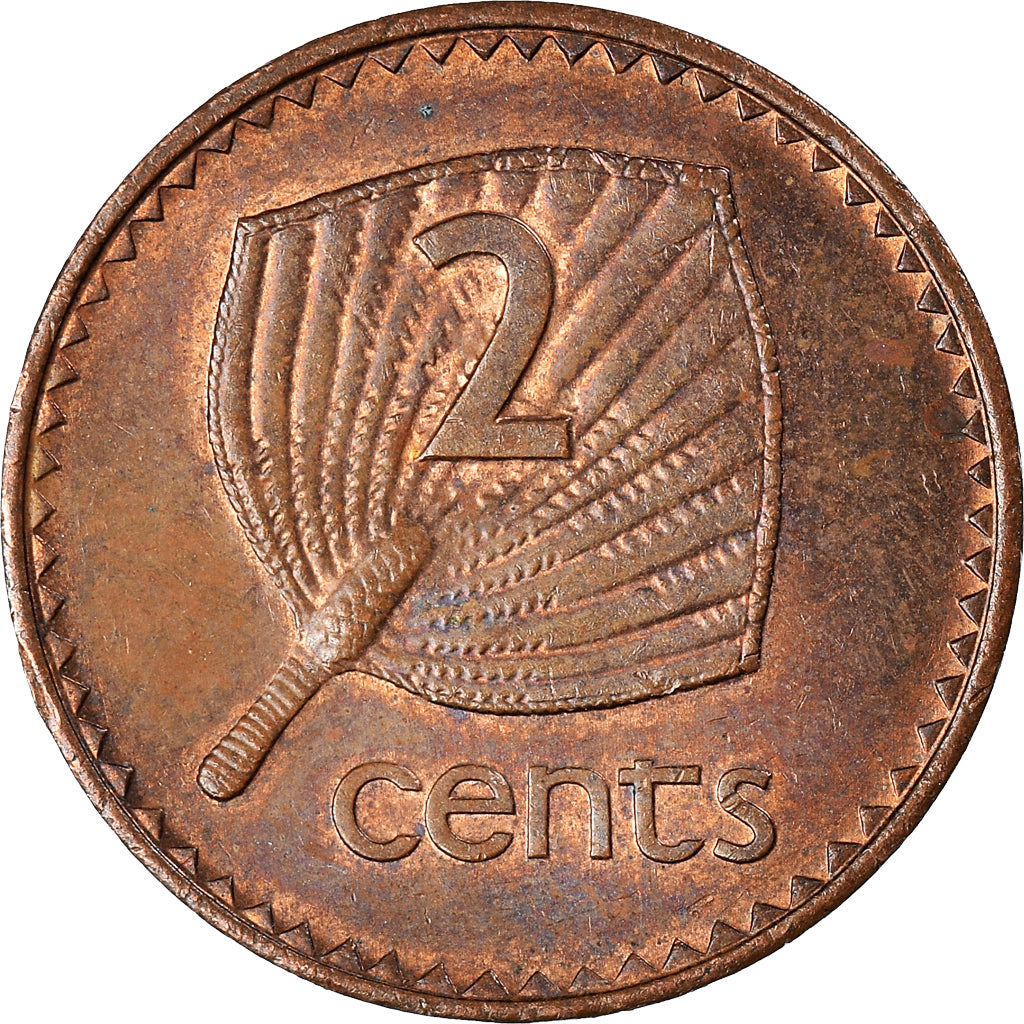 Coin, Fiji, 2 Cents, 1986
