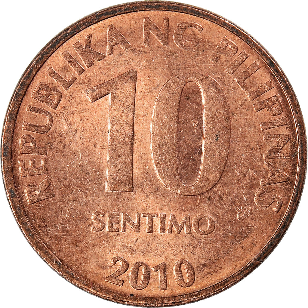 Coin, Philippines, 10 Sentimos, 2010