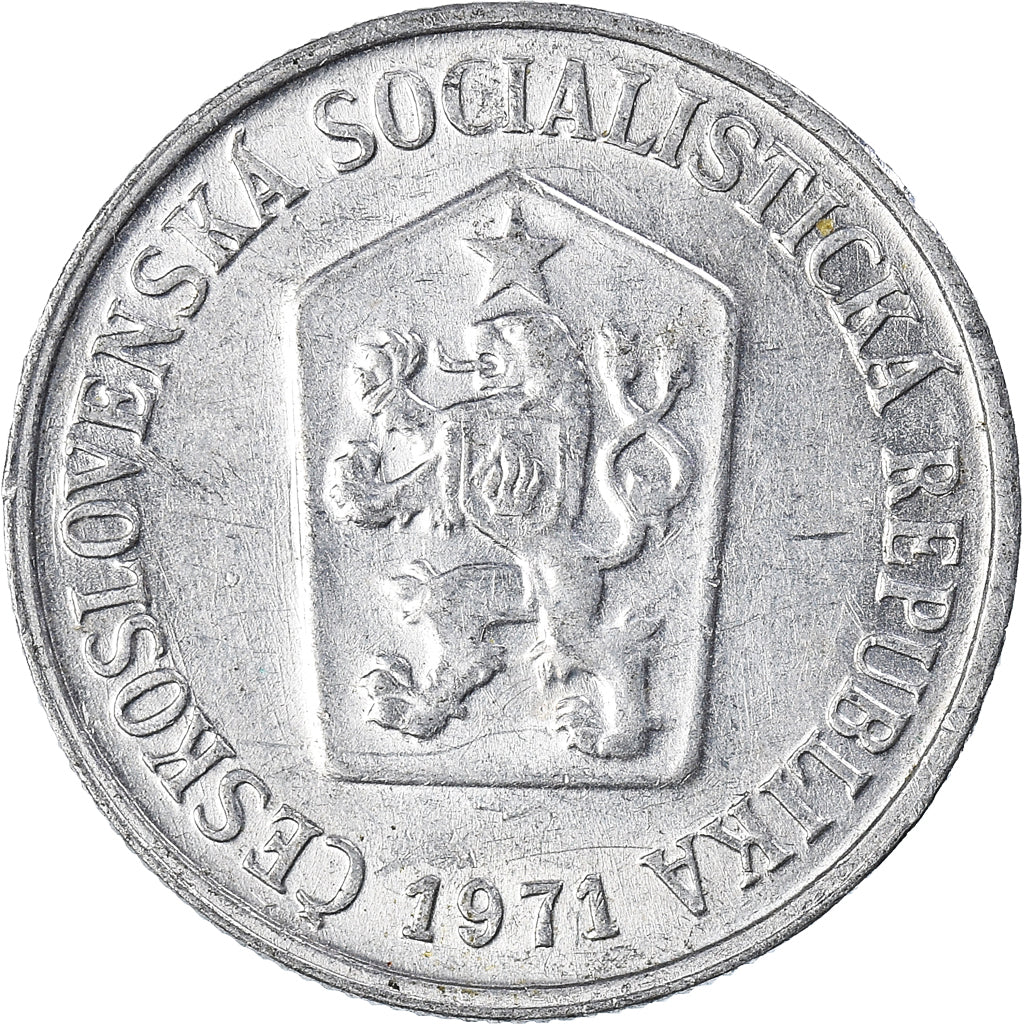 Moneda, Checoslovaquia, 10 Haleru, 1971