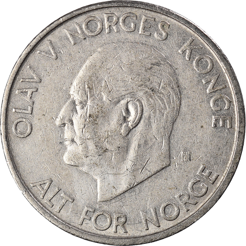 Moneta, Norvegia, 5 Kroner, 1963