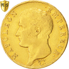 FRANCE, Napoleon I, 40 Francs, 1806, Torino, Gold, PCGS AU50, KM 664.2