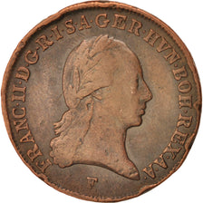 AUSTRIA, 3 Kreuzer, 1800, KM #2115.3, VF(30-35), Copper, 8.73