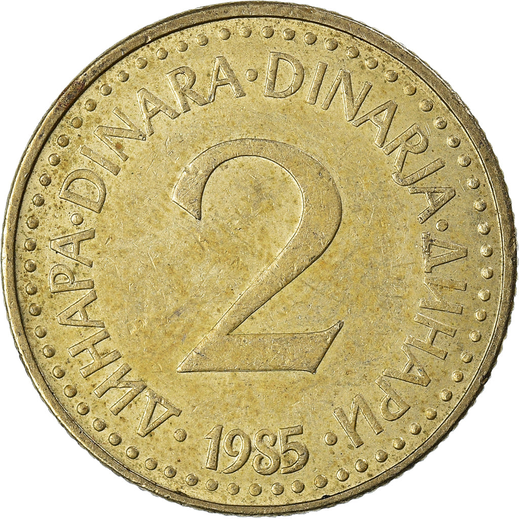 Moneta, Iugoslavia, 2 Dinara, 1985