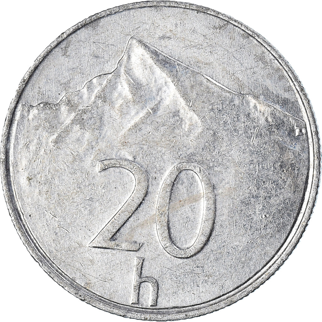 Coin, Slovakia, 20 Halierov, 1998