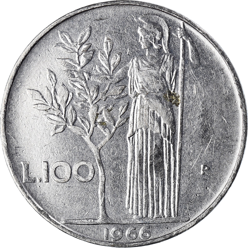 Monnaie, Italie, 100 Lire, 1966