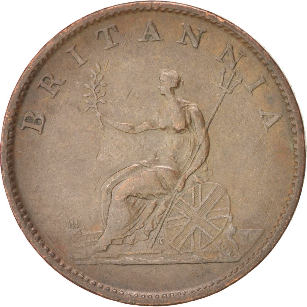 Coin, Great Britain, George III, 1/2 Penny, 1806, EF(40-45), Copper, KM:662