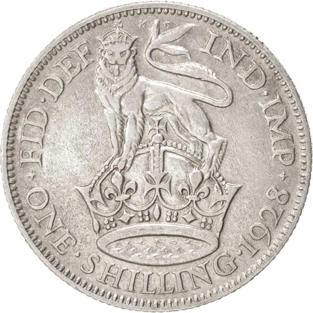 Monnaie, Grande-Bretagne, George V, Shilling, 1928, TTB, Argent, KM:833