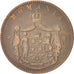 ROMANIA, 10 Bani, 1867, KM #4.2, VF(30-35), Copper, 30, 9.51
