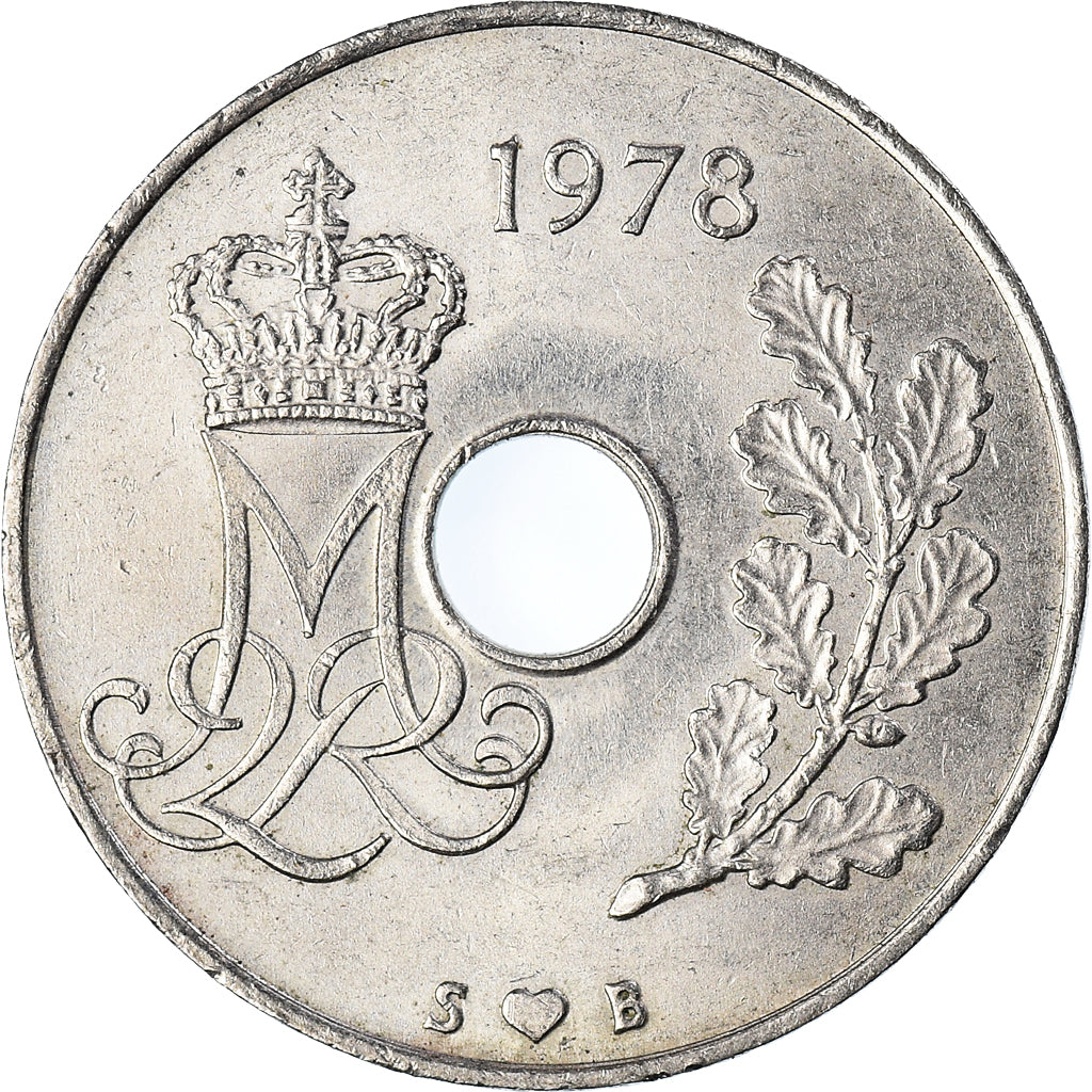 Moeda, Dinamarca, 25 Öre, 1978