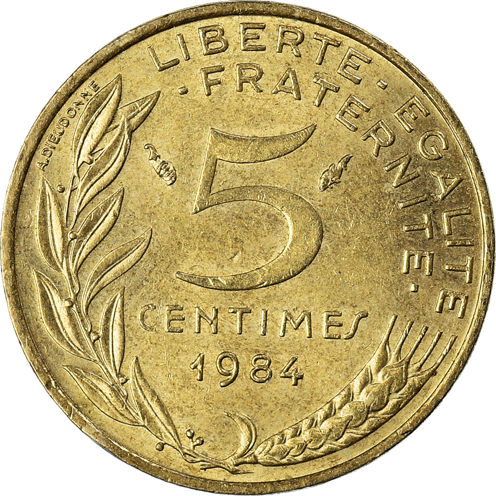 Münze, Frankreich, 5 Centimes, 1984